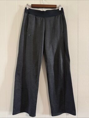 Under Armour Women's Loose Charcoal Wide-Leg Track Pants